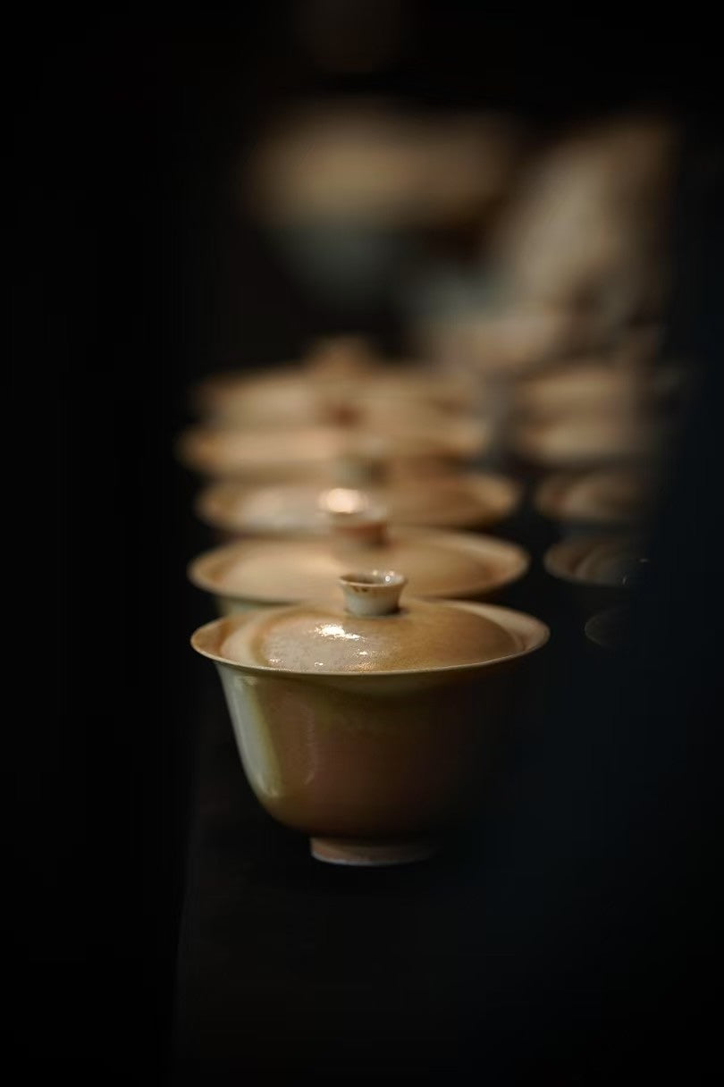 Wood-Fired Gaiwan · Ember Glow 苍岚柴烧盖碗