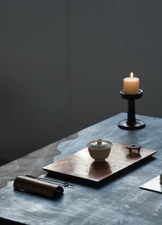 PRE-ORDER: Tea Tray · Gilded Patina 真金斑驳干泡台茶盘