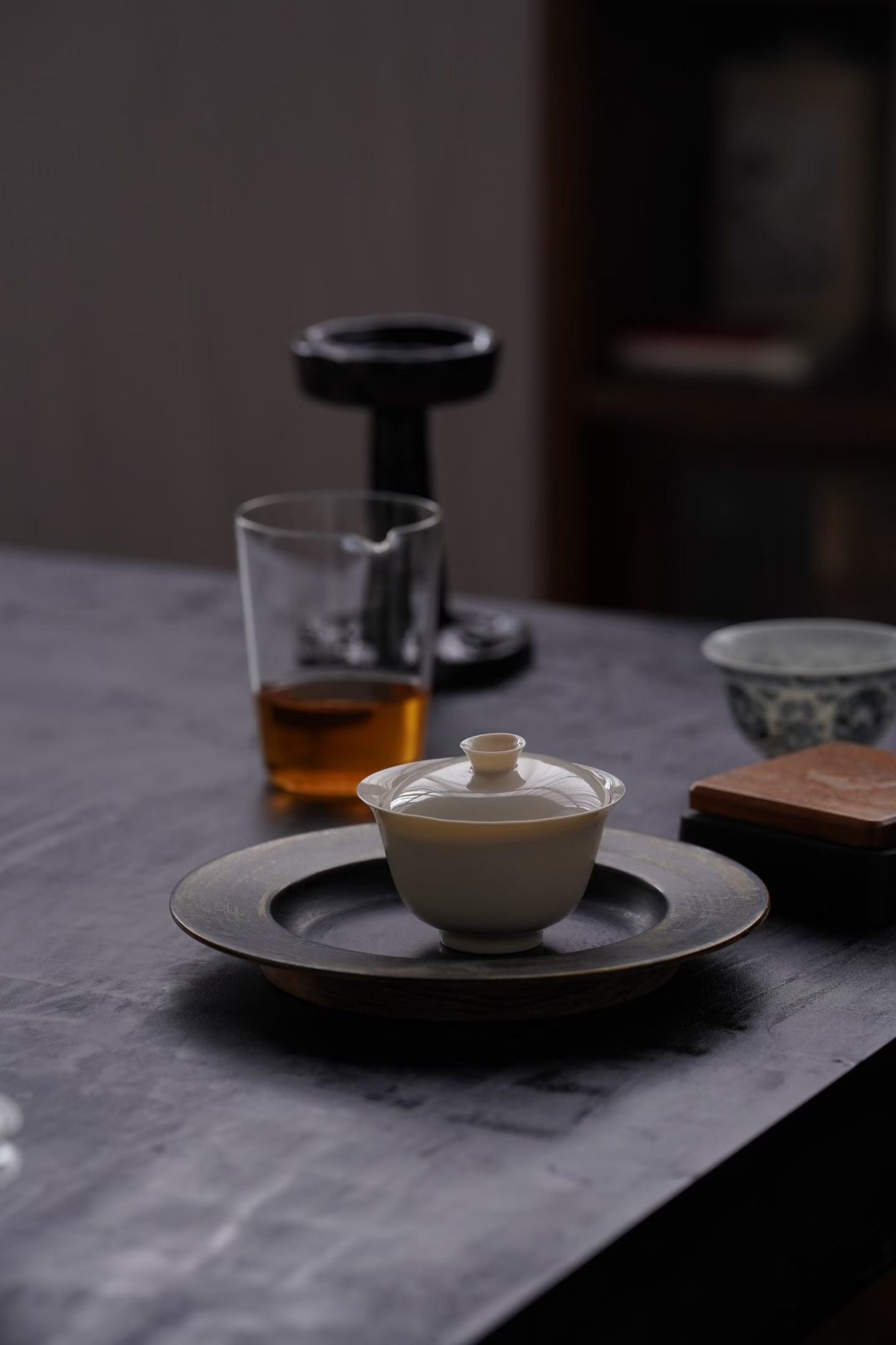 Gaiwan · Amber Grain 酱米釉乌龙盖碗