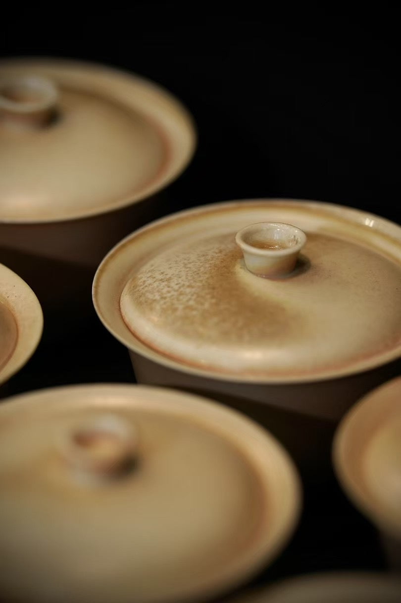 Wood-Fired Gaiwan · Ember Glow 苍岚柴烧盖碗